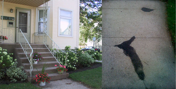 concrete sidewalk pothole patch
